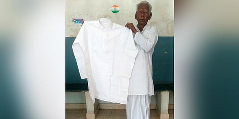 The weaver had parceled the Khadi kurta to Prime Minister's Office. (Photo | EPS)