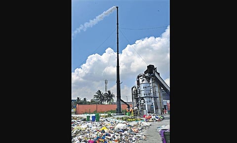 Manali dry waste incineration plant was inauguratedby Chief Minister Edappadi K Palaniswami in 2019. (Photo | D sampathkumar, EPS)