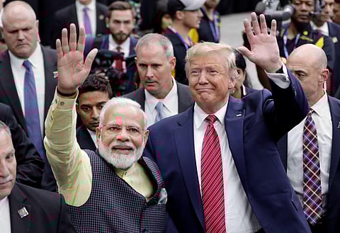 US President Donald Trump is ready for a king's welcome as he head to India on Sunday for a jam packed two-day tour. (Photo | AP)