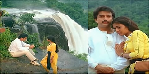 The film is considered to be the sequel of the 1981 Telugu film 'Maro Charitra', in which Kamal's character attempts suicide with his lover, by jumping off a cliff. Punnagai Mannan begins with a similar suicide scene, in which Kamal's character Sethu surv