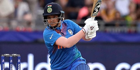 The batting spotlight was once again on Shafali Verma as the 16-year-old smashed a 17-ball 39, including four sixes. (Photo | AP)