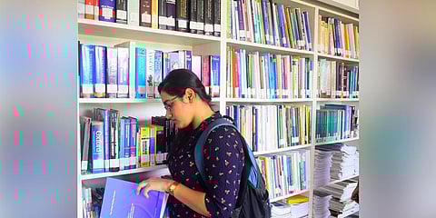 Participants at the Mythic Society public library. (Photo | Pandarinath B, EPS)