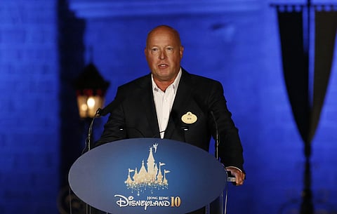 Bob Chapek speaks during a ceremony at the Hong Kong Disneyland. The Walt Disney Co. has named Chapek CEO, replacing Bob Iger. (Photo | AP)