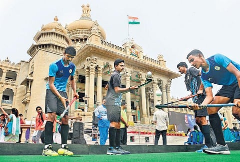 The Fit India Movement launch at Vidhana Soudha in August lasy year | SHRIRAM BN
