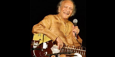 Legendary sitarist Pandit Ravi Shankar. (Photo | PTI)