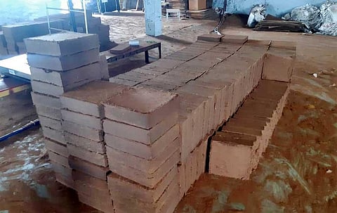 Coir fibre stored at a manufacturing unit in Pollachi | EPS