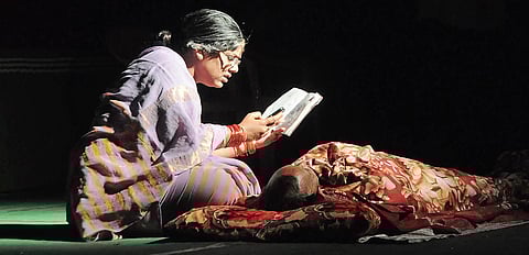 Artists performing ‘Prema Pottilaloki’on Friday | Prasant Madugula