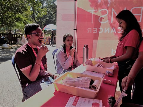 Stem cell donor inspires collegemates to join mission