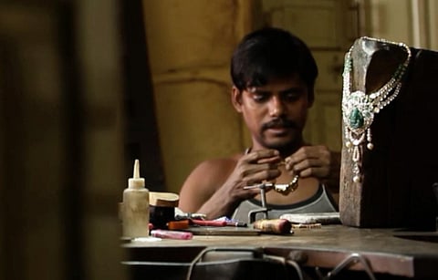 A local artisan involved in the process of jewelry making. (Photo | EPS)