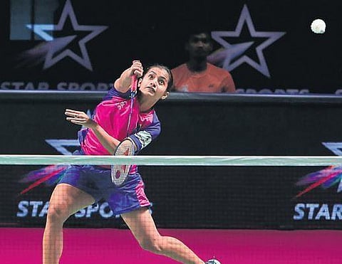Pune 7 Aces’ Rituparna Das stunned World No 16 Zhang Beiwen of Awadhe Warriors on Monday. Pune won 4-1