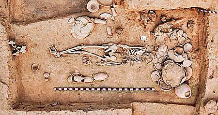 Remains of human skeletons were found during excavations. (Photo | EPS)