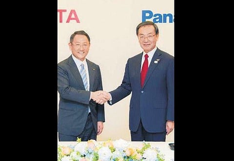Toyota Motor Corp and Panasonic Corp come together.