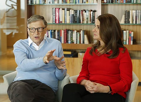 Bill Gates and his wife Melinda. (File Photo | AP)