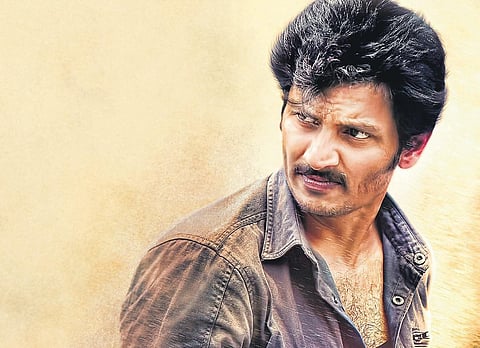 Jiiva in a still from 'Seeru'
