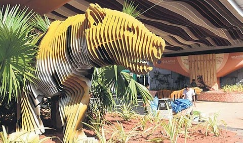 Veeranapalya flyover gets a wild makeover