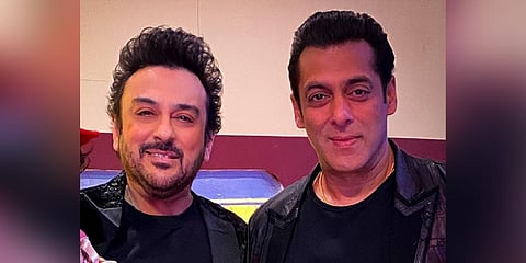 Adnan Sami with Salman Khan at the Big Boss house. (Photo| Twitter/ @AdnanSamiLive)