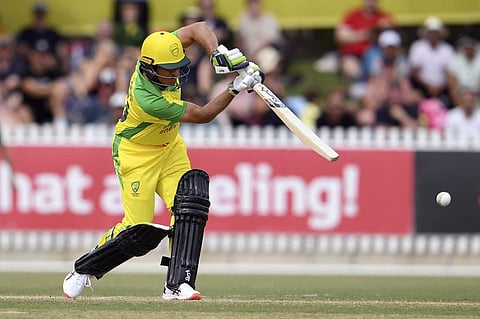 Former Indian player Sachin Tendulkar bats during a celebrity cricket match to raise funds for people affected by the Australian bushfires, in Melbourne. (Photo | AFP)