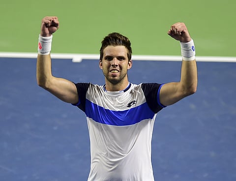 Jiri Vesely of Czech Republic won the 2020 Tata Open Maharashtra tennis tournament. (Photo | PTI)