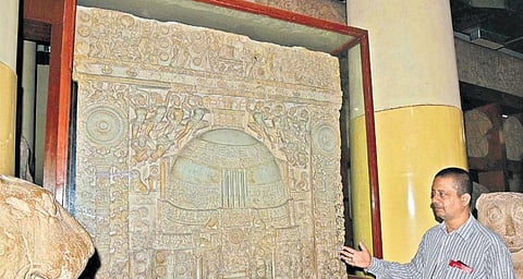 A piece from the Amaravati collection at the Government Museum | P Jawahar