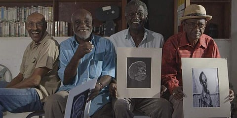 The members of 'Sudanese Film Group'.