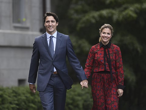 Canada's Prime Minister Justin Trudeau and his wife Sophie Gregoire Trudeau. (Photo | AP)