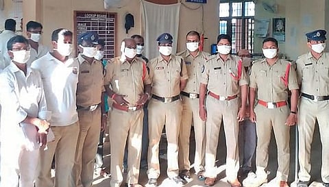 Central Prison department distribute face masks to the staff and also to the prisoners in Nellore in the wake of COVID-19 scare I Express