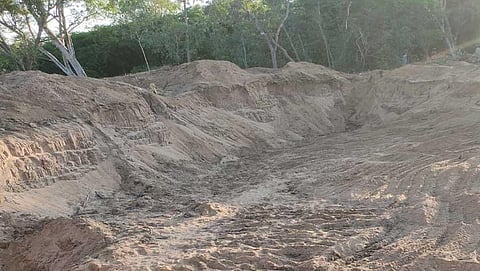 Officials in the dark as sand mined from river
