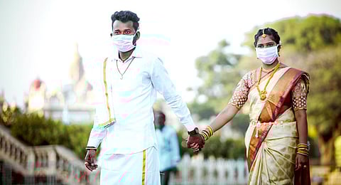 Madhu Gupta and Titu, posed for the concept photoshoot by actor turned photographer Vikram Rao. (Photo | Special Arrangement)