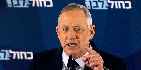 Blue and White party leader Benny Gantz. (File photo| AP)