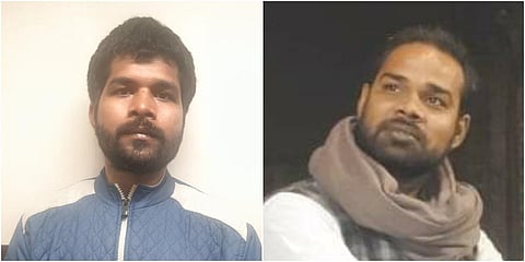 Lalu Kannaujia (L) and Sudhanshu Bajpai. (Photo| Twitter)