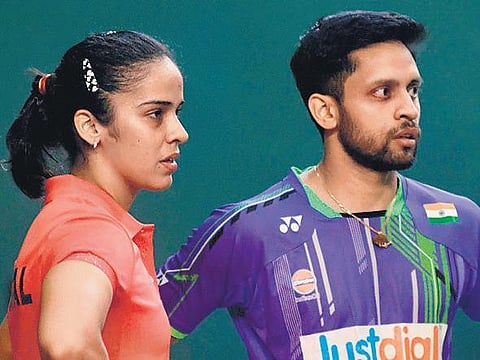 Saina Nehwal and Parupalli Kashyap are back in India from Europe