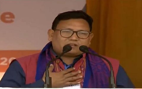 Former Assam student leader Pramod Bodo. (Photo | Youtube screengrab)