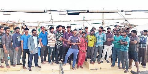 Tamil fishermen from Nagapattinam, Kannyakumari, Ramanathapuram and Cuddalore are stranded in Iran. (photo| Special Arrangement)