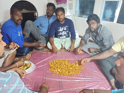 Tamil Nadu fishermen in Iran share food amid shortage.
