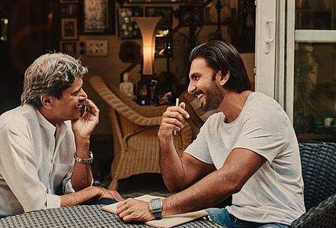 Ranveer Singh essays the role of Kapil Dev in the upcoming movie '83' (Photo | Instagram)