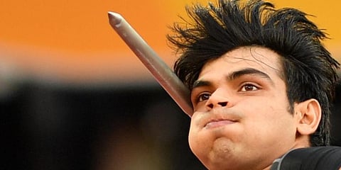 Indian athlete Neeraj Chopra (Photo | AFP)