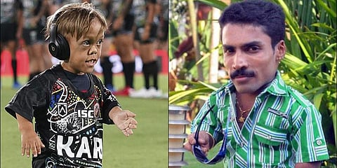 Malayalam actor Ajay Kumar (R) and Quaden Bayles