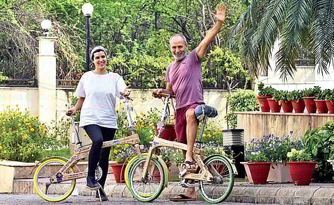 Paul Evmorfidis and Evangelia Paliari (Photo | Parveen Negi)
