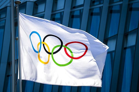 The Olympic flag. Image used for representation.
