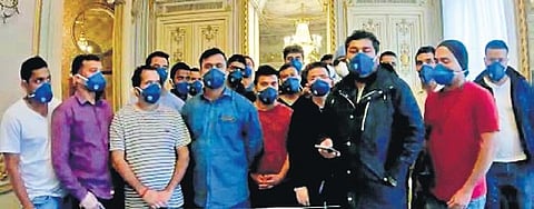 23 Indian seamen stuck in Barcelona. (Photo | Screengrab)