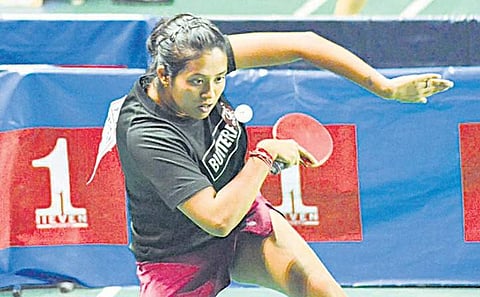 Table tennis player Ankita Das. (Photo| EPS)