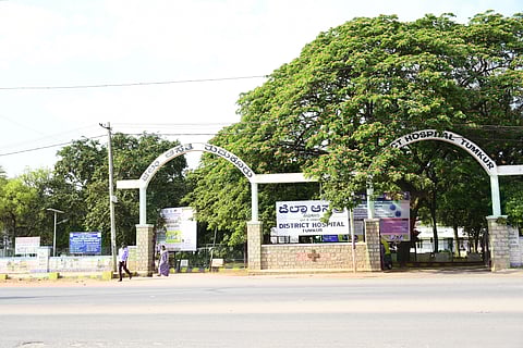 The district general hospital where the 65-year-old died in an isolation ward (Photo | Express)