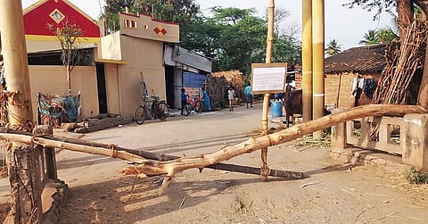 Residents block entry to their villages using logs and signages I EXPRESS