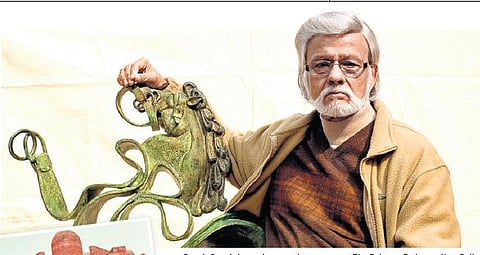 Satish Gujral, his architectural masterpiece, The Belgium Embassy, New Delhi.