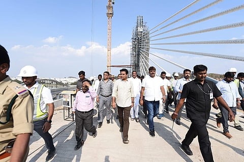 Hyderabad Mayor inspects SRDP works at LB Nagar