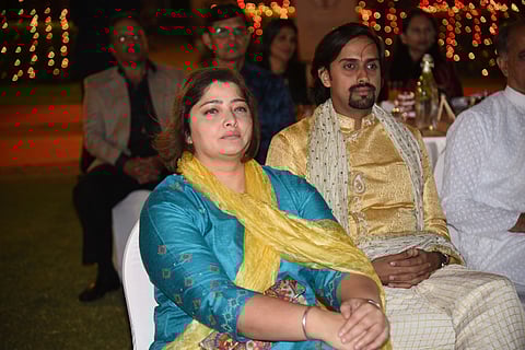 Vasundhara Das and  Aneesh Vidyashankar. (Photo | Nagaraja Gadekal, EPS)