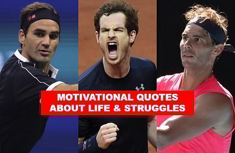 Many consider ATP stars with the likes of Roger Federer, Rafael Nadal as inspiration. Here are some motivational quotes by tennis stars about life and struggles that will help you fight through tough times.