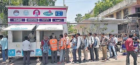 GHMC operates 70 more Annapurna canteens in Hyderabad