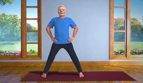 PM Narendra Modi's Yoga videos. (YouTube Screengrab)