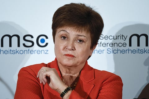Kristalina Georgieva, Managing Director of the International Monetary Fund, attends a session on the first day of the Munich Security Conference in Munich, Germany, Friday, Feb. 14, 2020.  (Photo | AP)